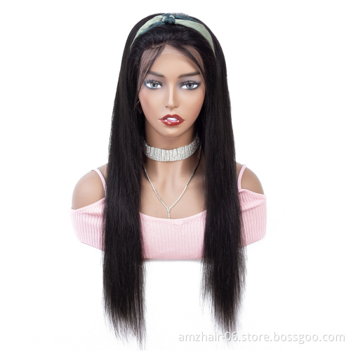 Popular New Human Hair Lace Wigs Vendors Wholesale Cheap Brazilian Hair Extension 13X6  Swiss Lace Frontal Wigs For Black Women
